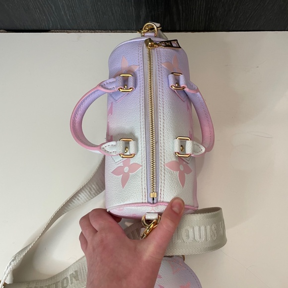 Louis Vuitton / Sunrise Pastel Monogram Coated Canvas Papillon BB Gold Hardware - Picture 7 of 9